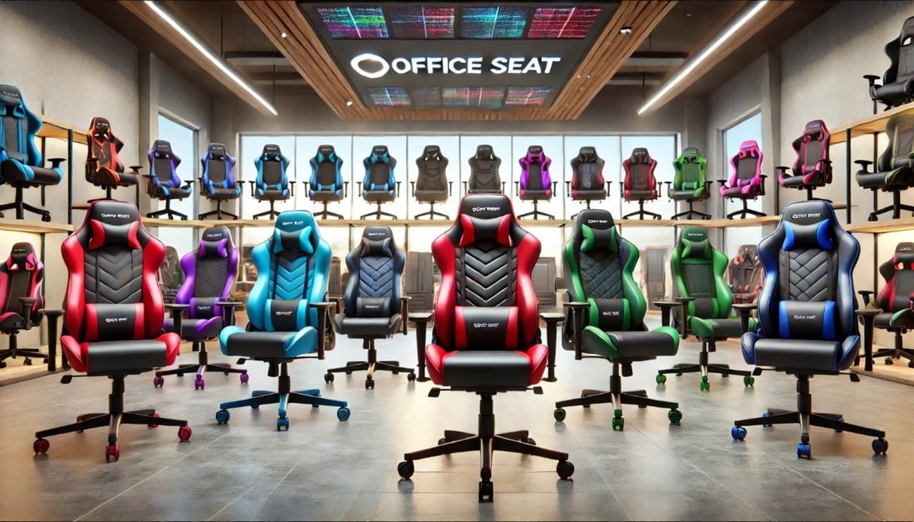 salon de exhibicion en Office Seat, SAnto Domingo de todas las sillas gaming en todos sus colores y modelos