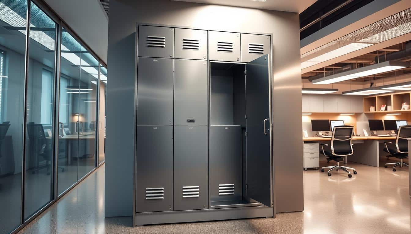 locker de 4 puertas metálico