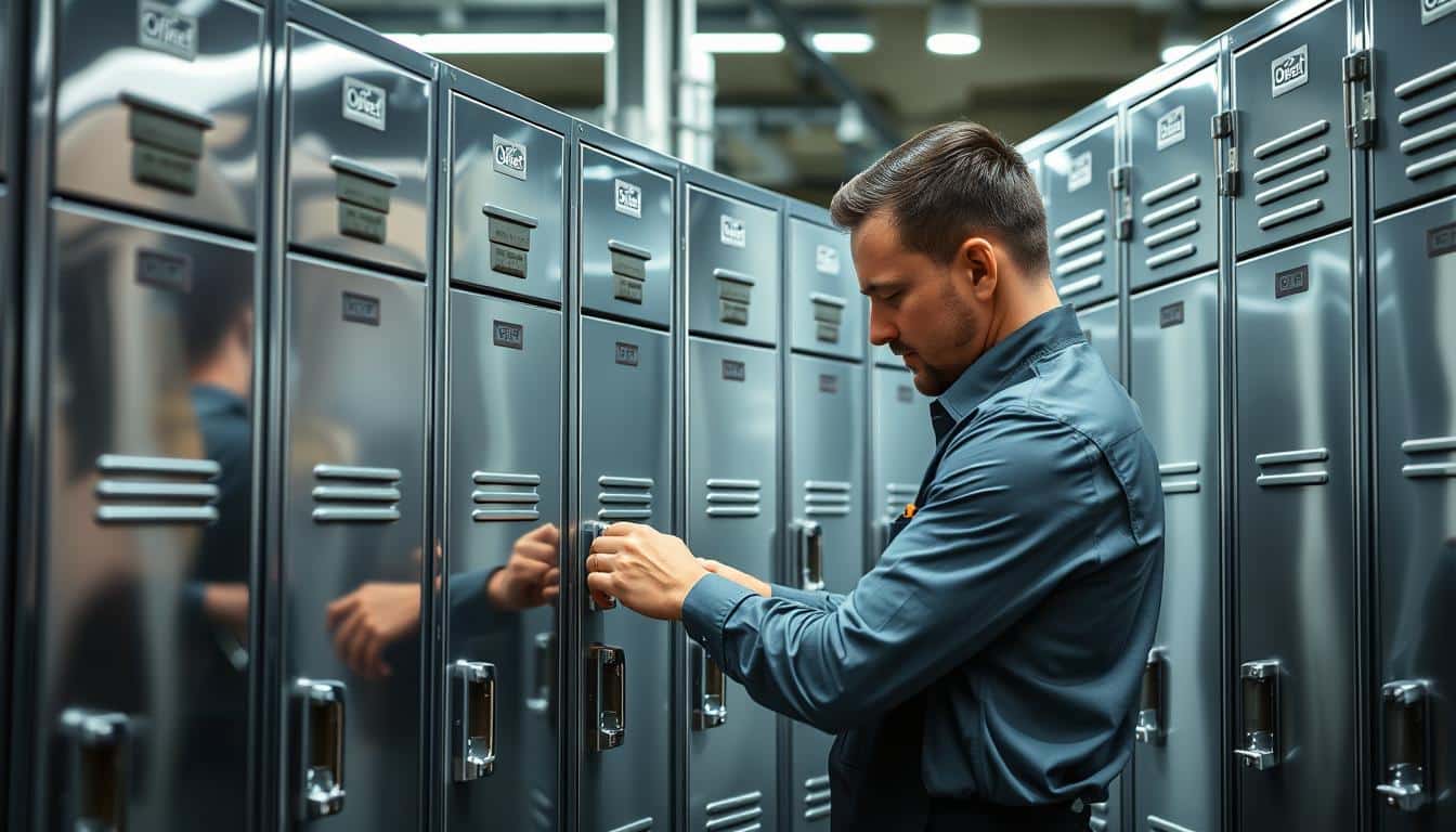 Mantenimiento de lockers en gimnasio