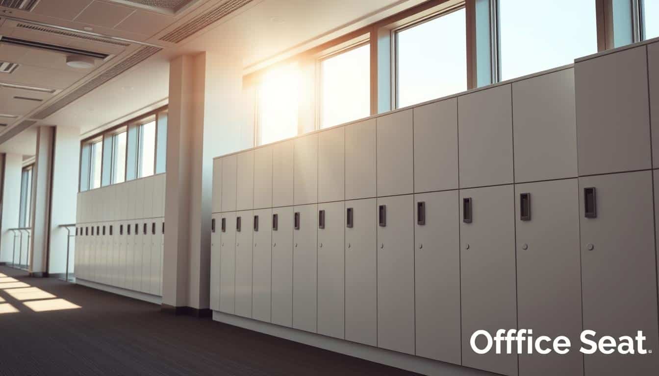 lockers blancos para oficinas