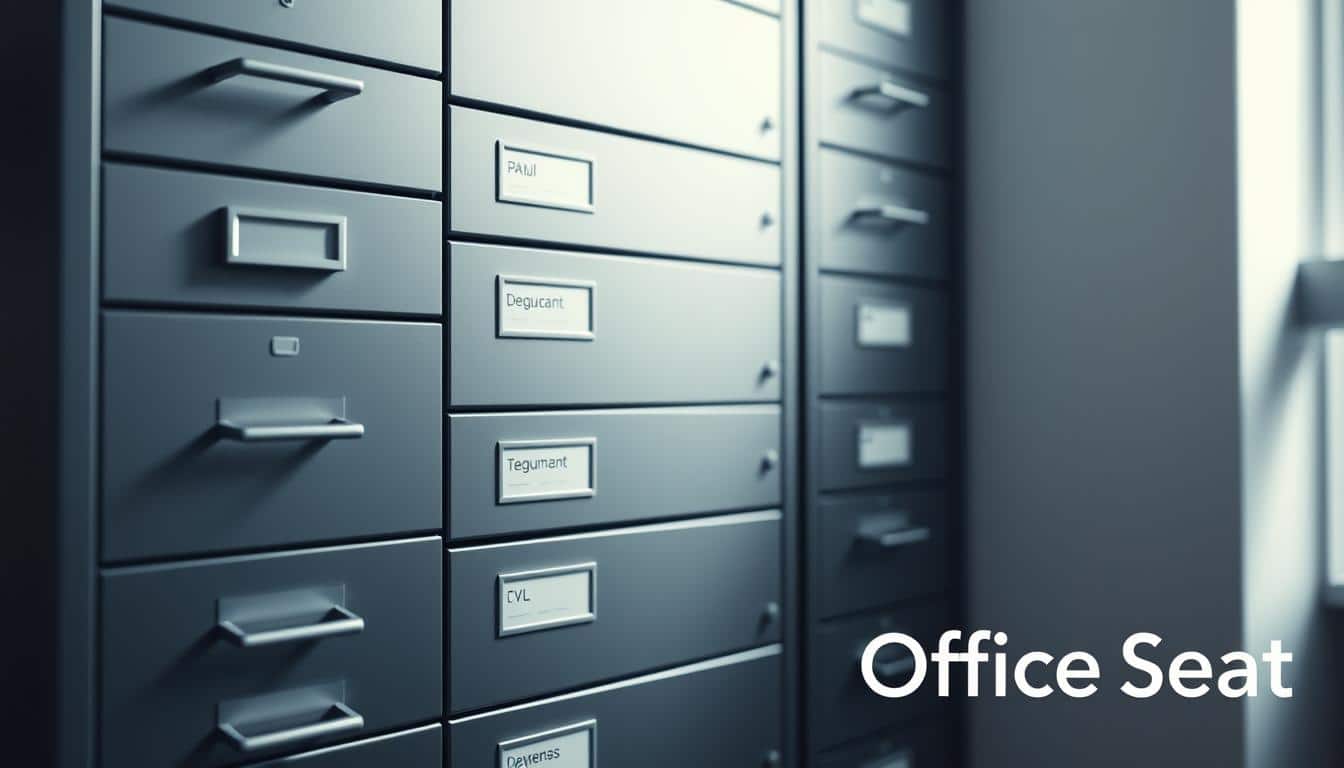 archivos verticales en metal de Office Seat