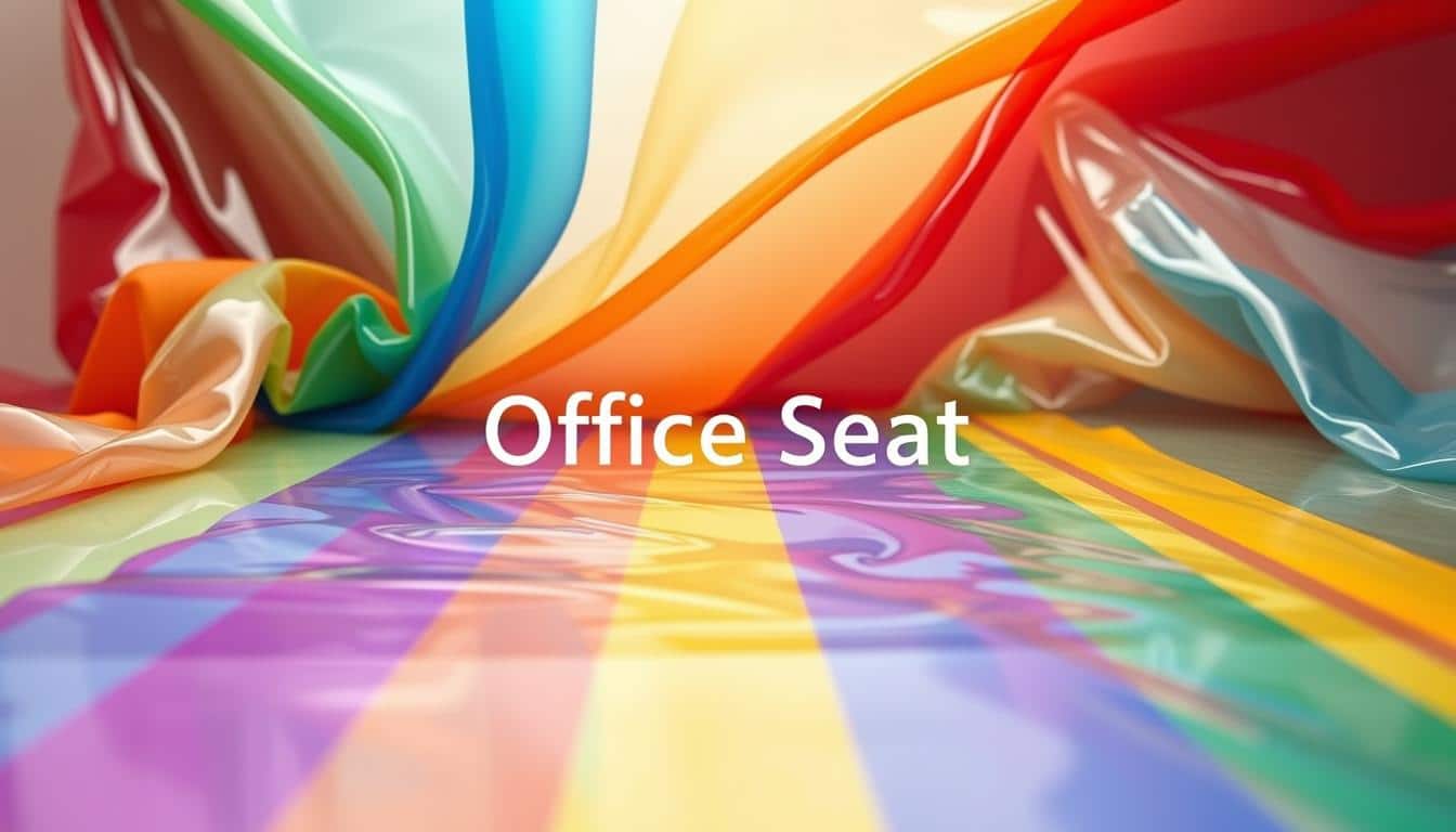 Colores de plástico para mantel transparente