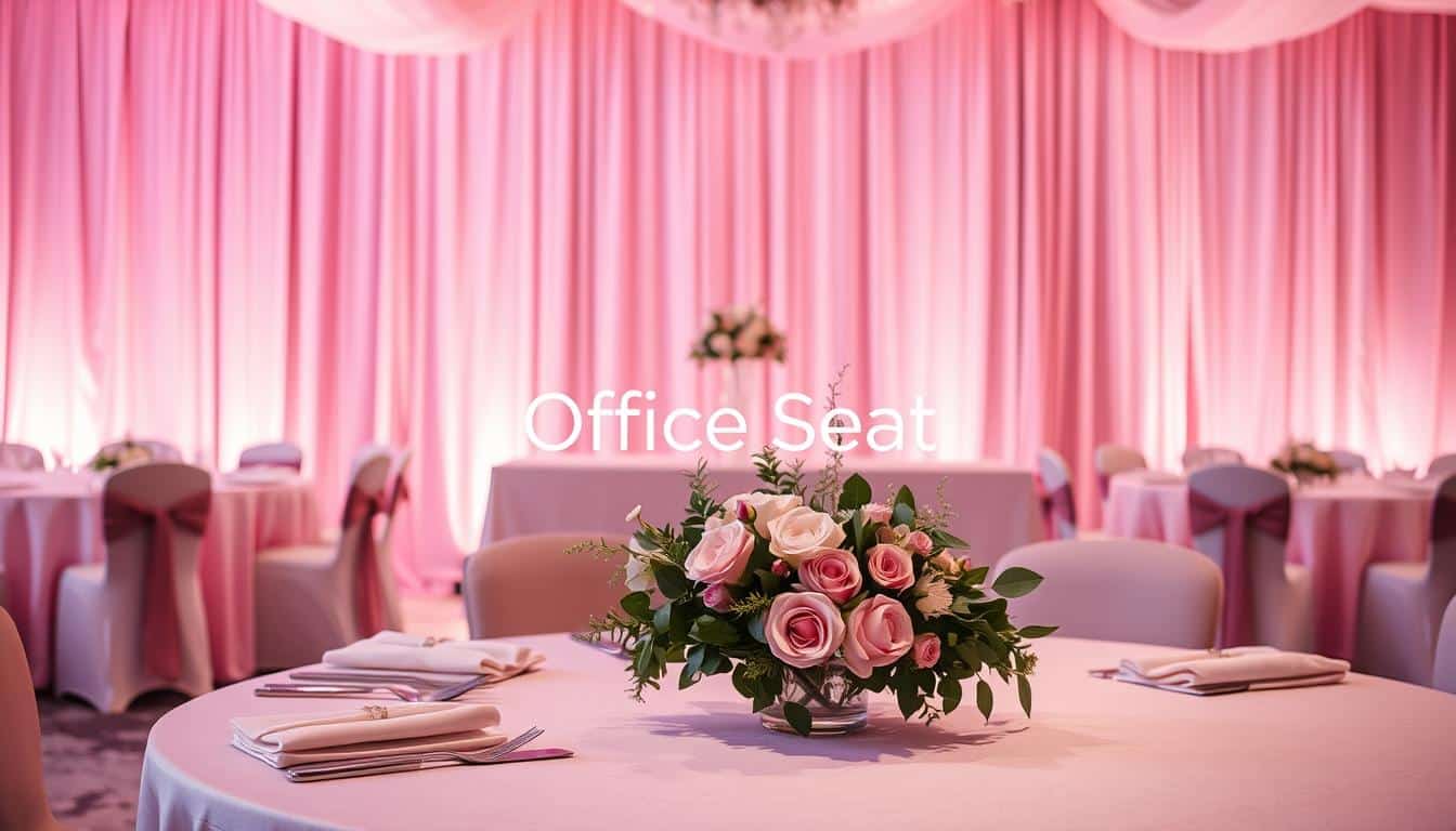 Manteles rosados decorativos para eventos