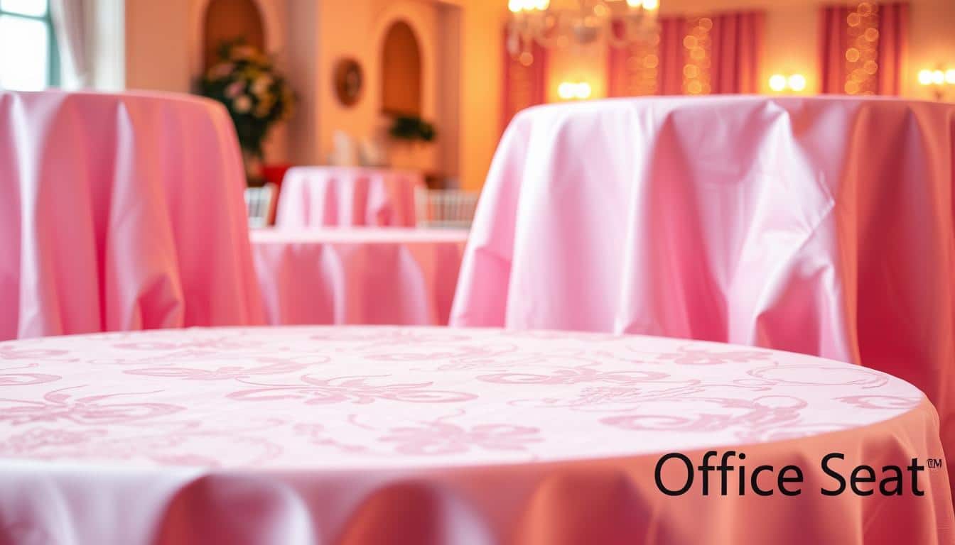 Manteles rosados elegantes para eventos