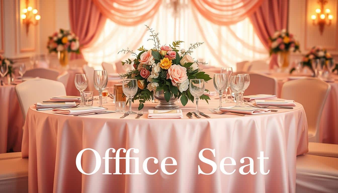 Manteles rosados para decoración de bodas