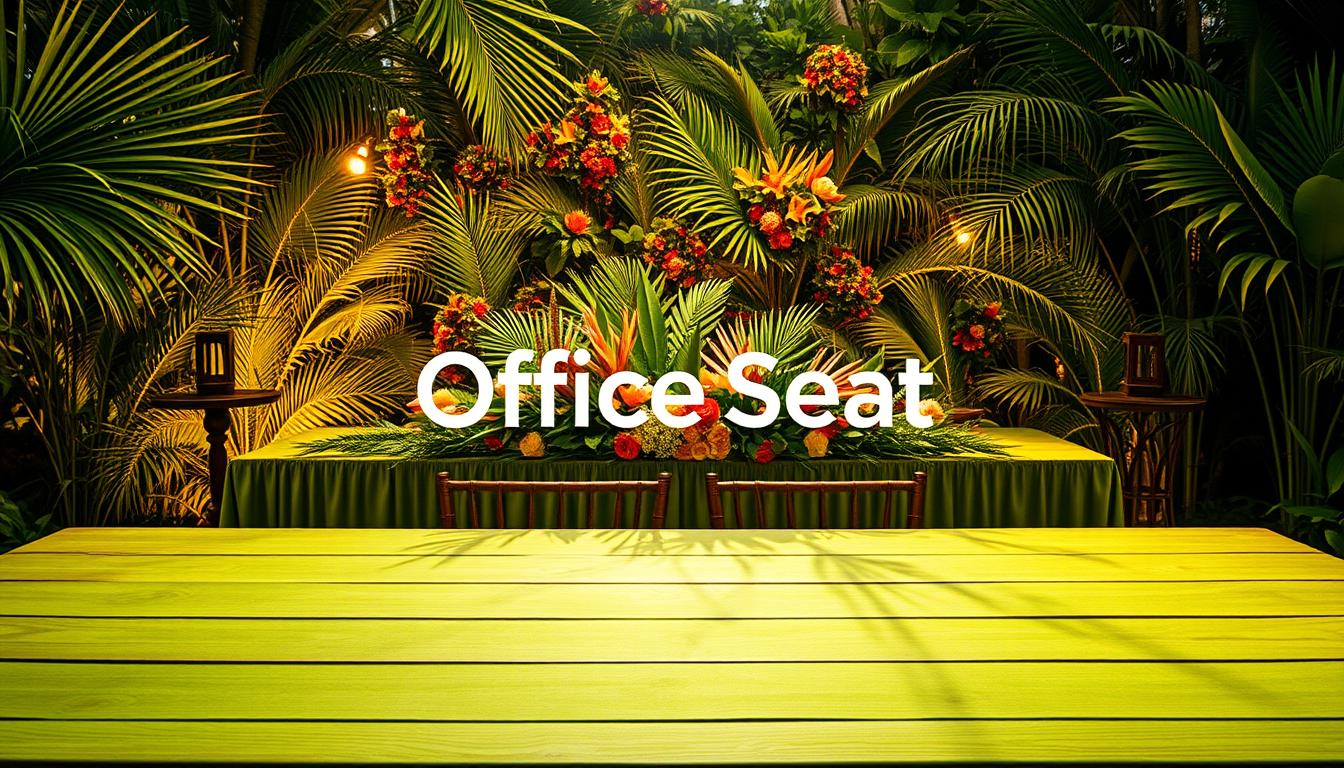 Manteles verdes para mesas en decoración de eventos