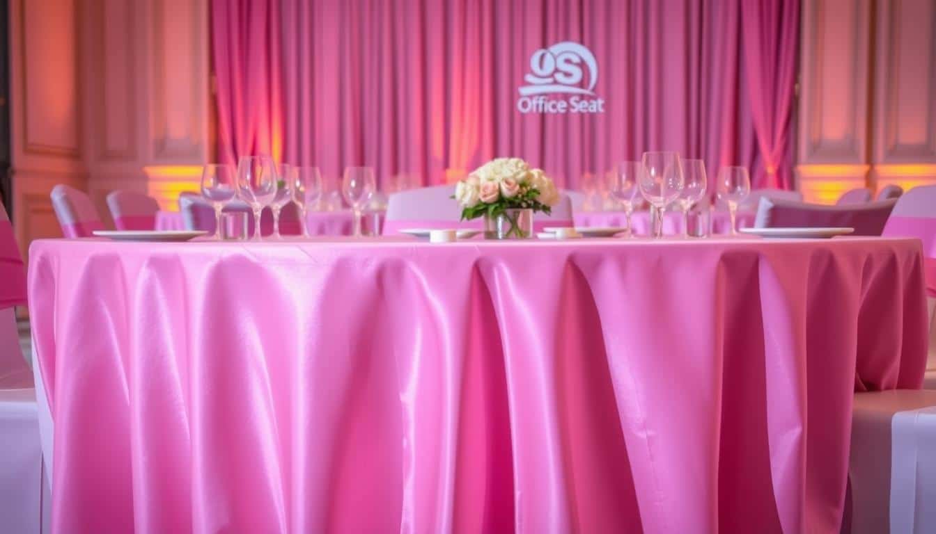 manteles rosados elegantes