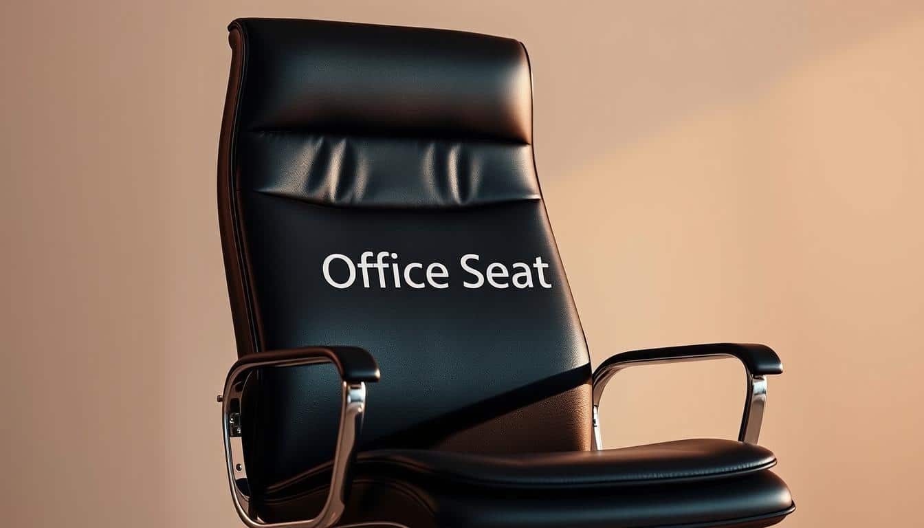 A sleek and modern executive office chair, the "Sillon Gerencial Para Oficinas" exudes sophistication and comfort. Rendered in a rich, dark leather upholstery, the chair features a high backrest, adjustable lumbar support, and a sturdy, polished metal frame. Soft, ambient lighting casts a warm glow, accentuating the chair's refined silhouette. The "Office Seat" brand name is subtly incorporated, its shadow visible on the chair's surface. Captured from a slightly elevated angle, the chair is positioned against a minimalist, neutral background, allowing it to take center stage as the focal point. This image perfectly encapsulates the elegance and functionality of the "Sillon Gerencial Para Oficinas" for the discerning office professional. A sleek and modern executive office chair, the "Sillon Gerencial Para Oficinas" exudes sophistication and comfort. Rendered in a rich, dark leather upholstery, the chair features a high backrest, adjustable lumbar support, and a sturdy, polished metal frame. Soft, ambient lighting casts a warm glow, accentuating the chair's refined silhouette. The "Office Seat" brand name is subtly incorporated, its shadow visible on the chair's surface. Captured from a slightly elevated angle, the chair is positioned against a minimalist, neutral background, allowing it to take center stage as the focal point. This image perfectly encapsulates the elegance and functionality of the "Sillon Gerencial Para Oficinas" for the discerning office professional.