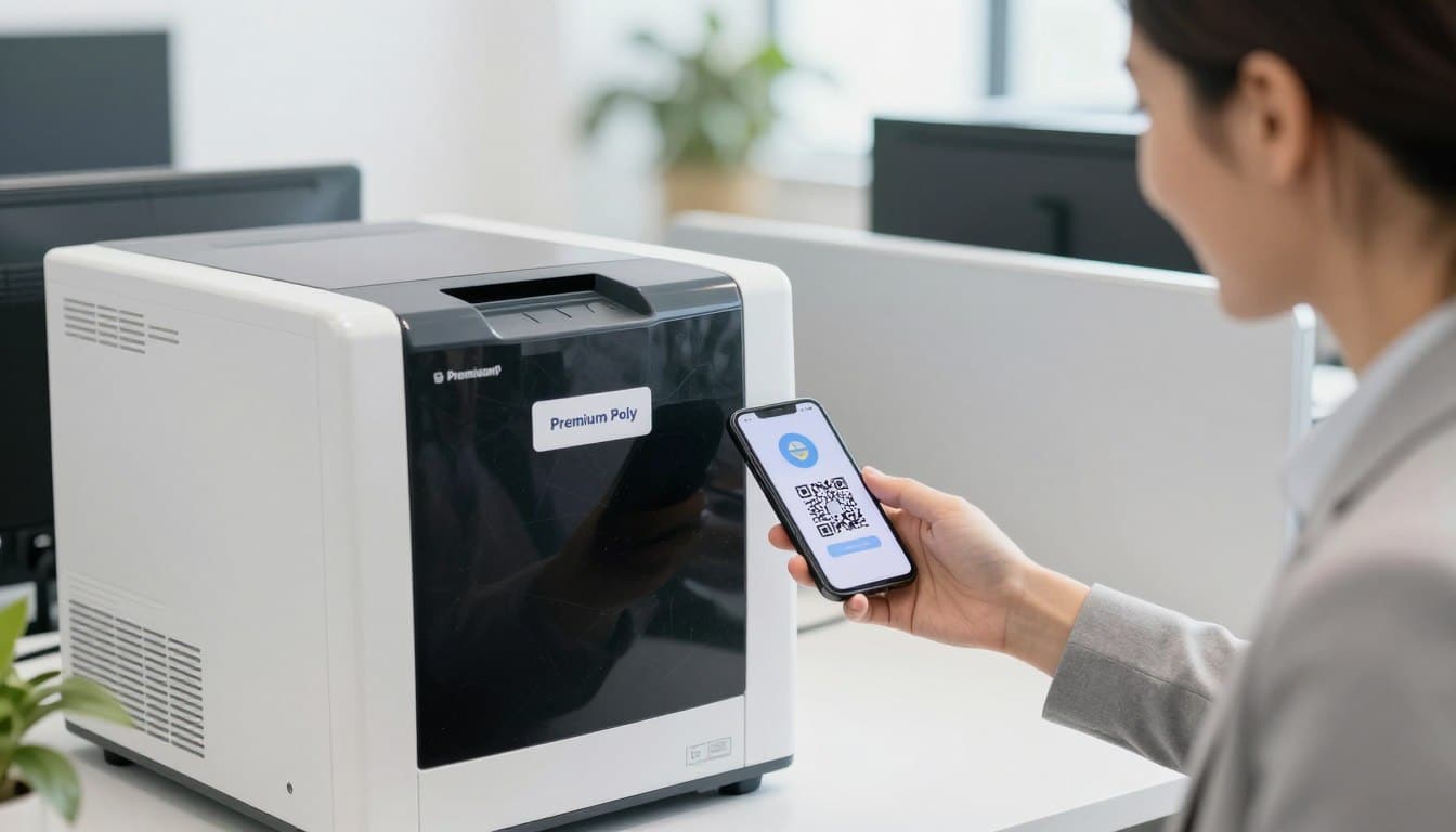 Cliente satisfecho utilizando Labels plásticos para activos fijos Premium Poly con Laminate