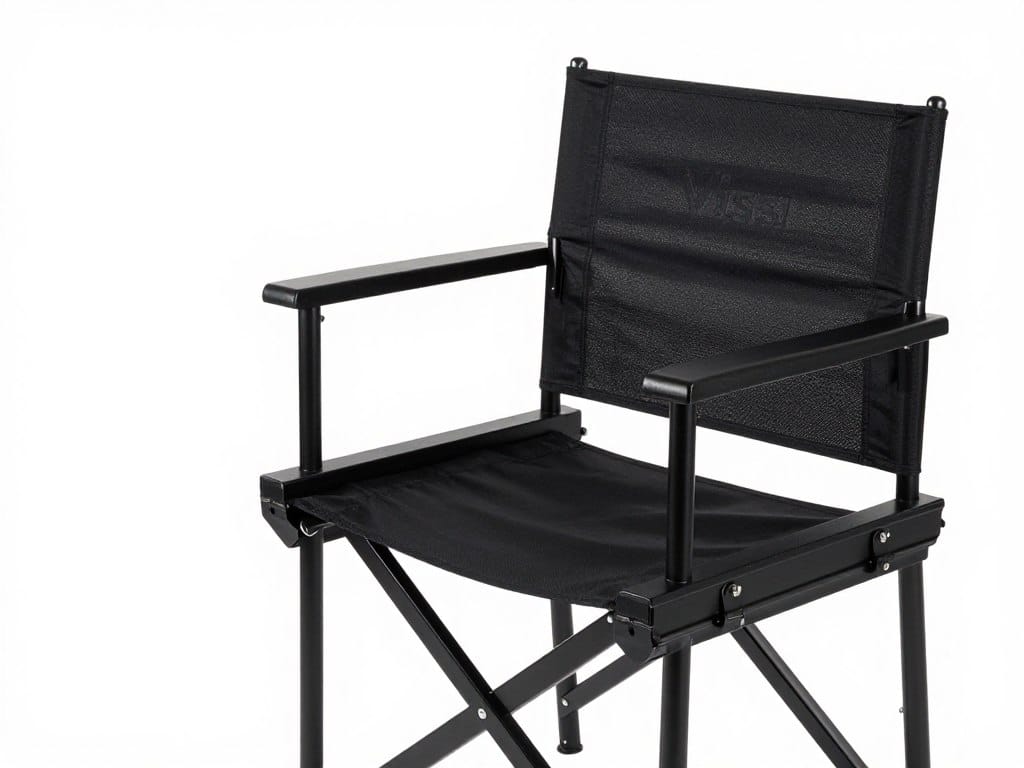 Silla de visita Vissi sin brazos en tela negra