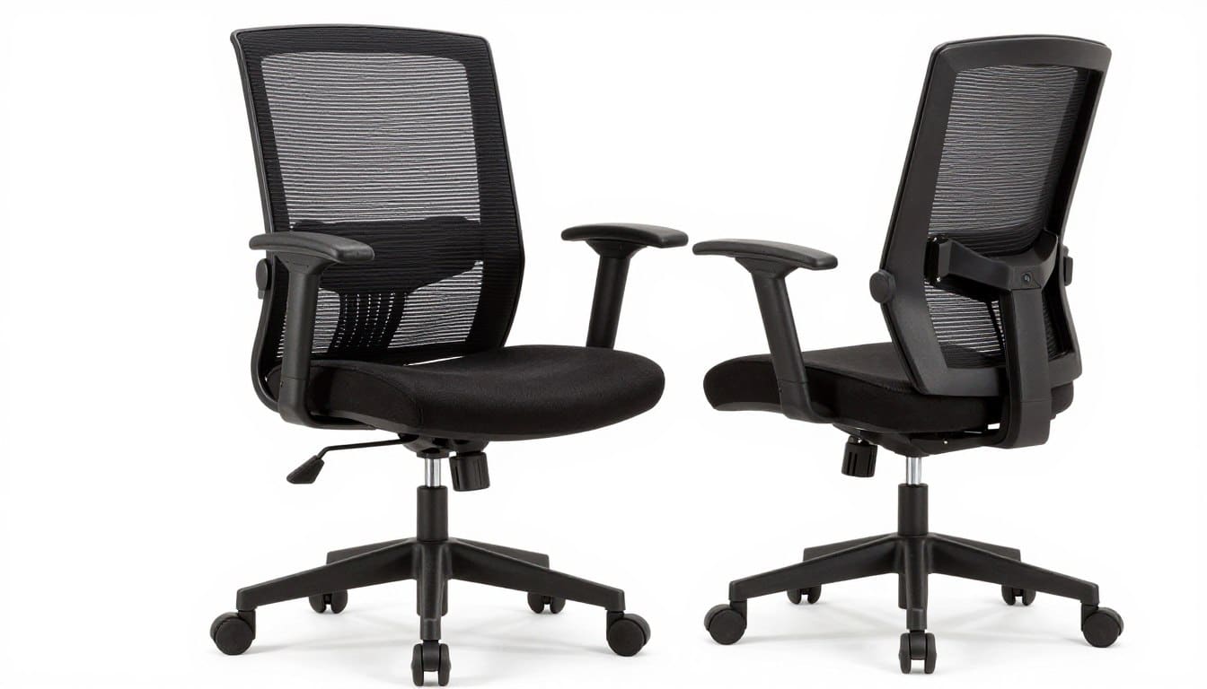 Sillón Gerencial 23B en diferentes ángulos mostrando todas sus características