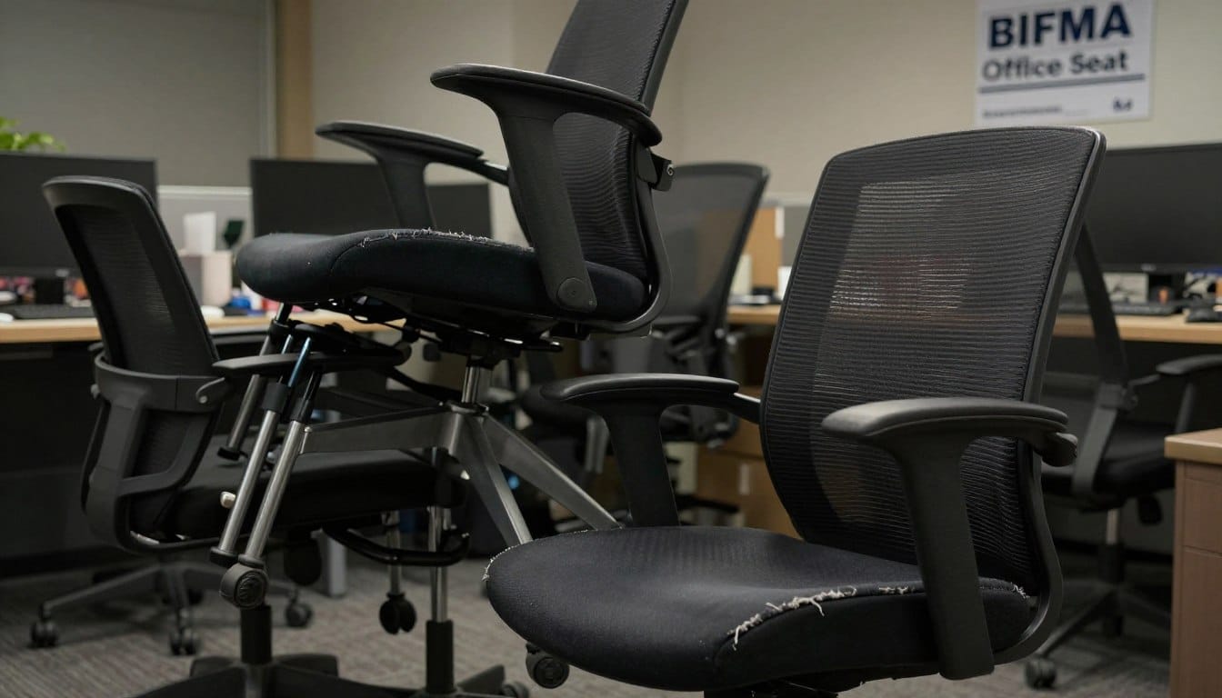 errores al elegir silla de oficina