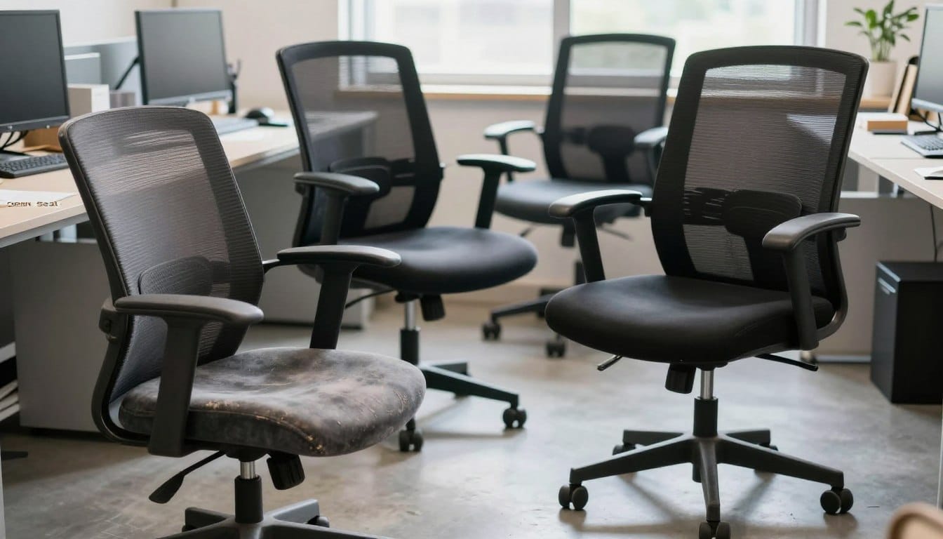 errores al elegir silla de oficina