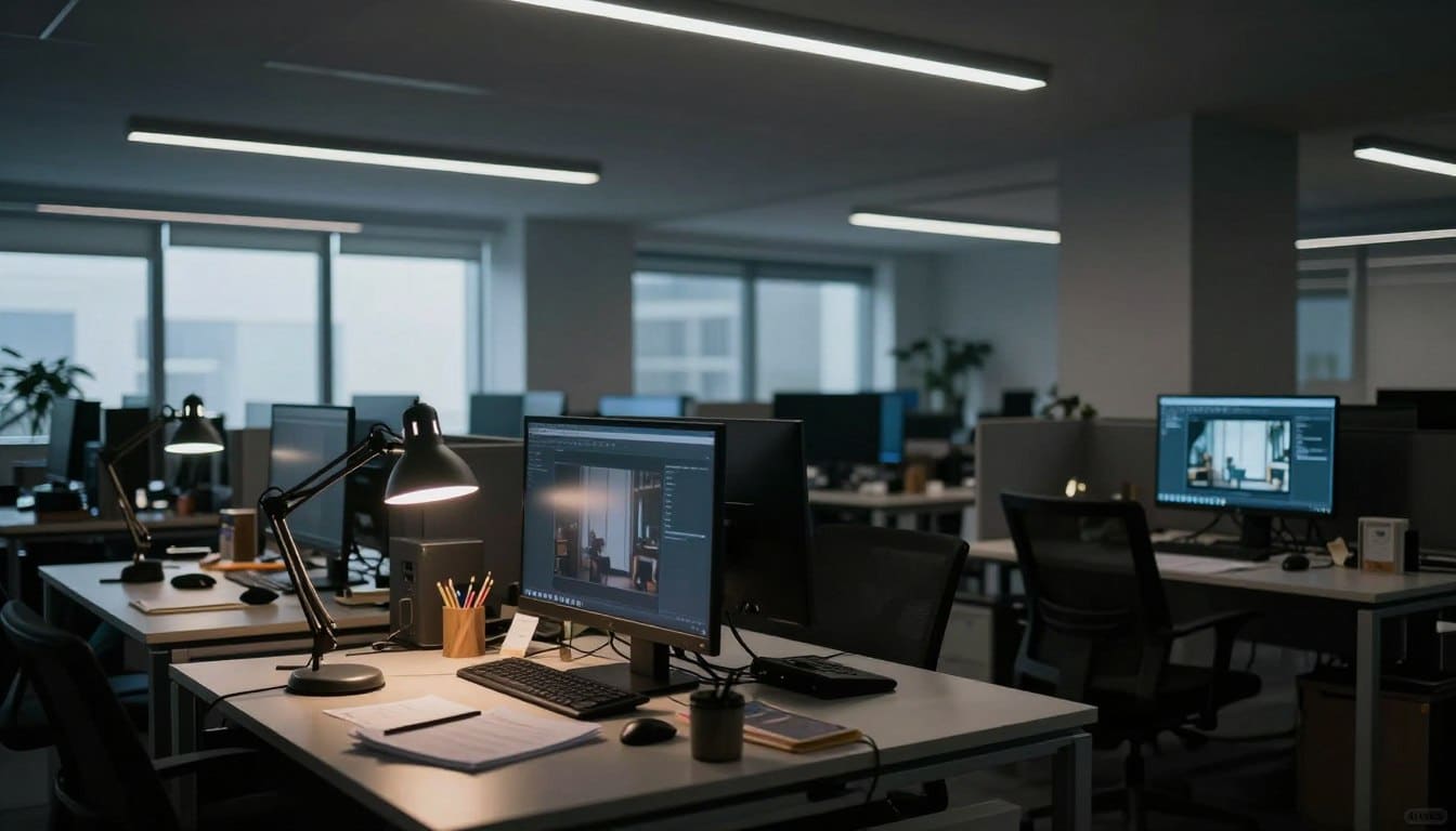 iluminación oficina