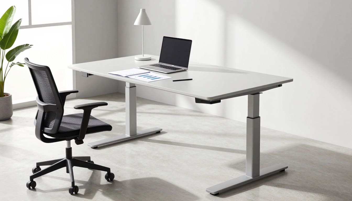 mesa regulable sentado de pie