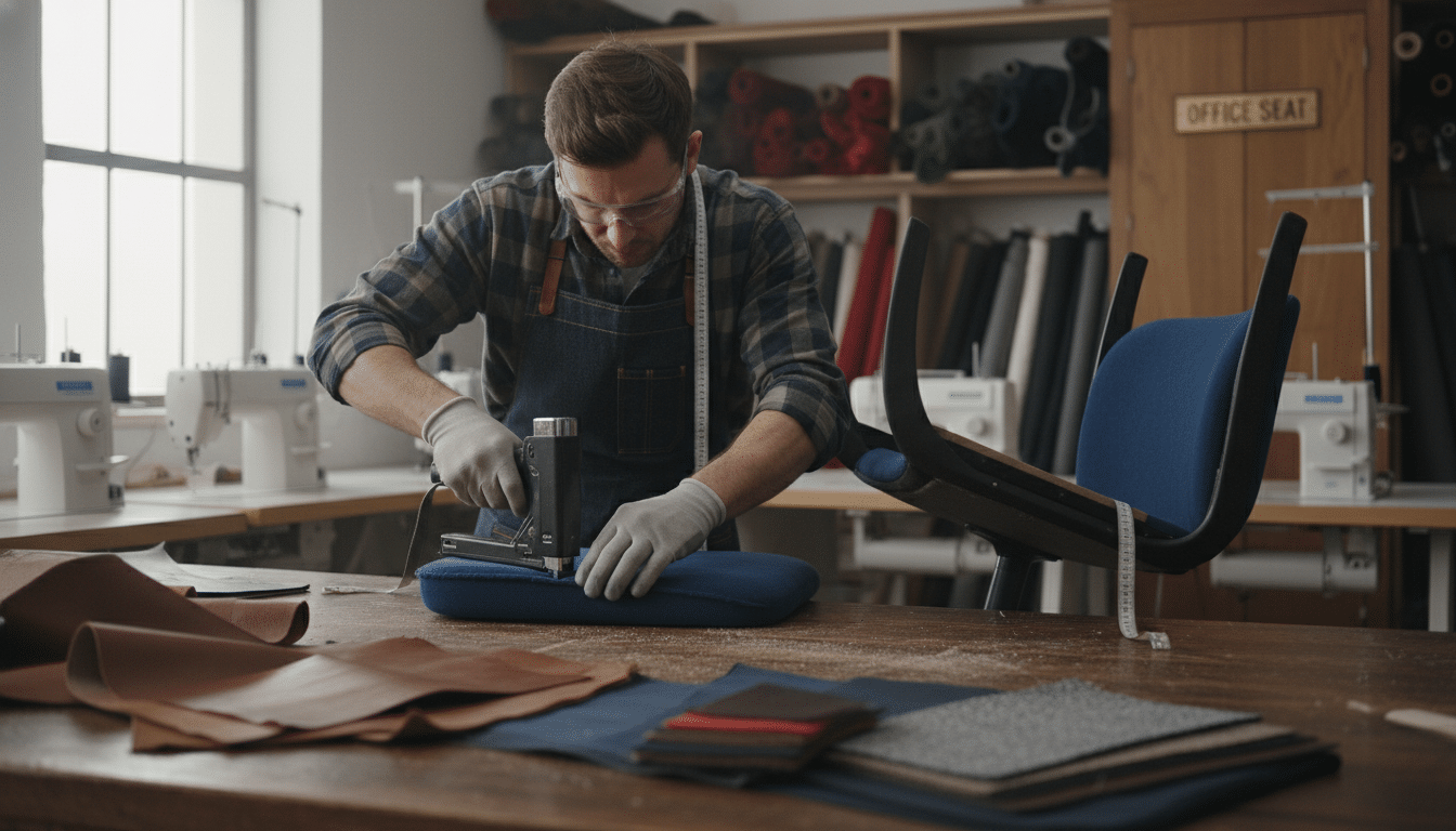 tapicería de sillas de oficina