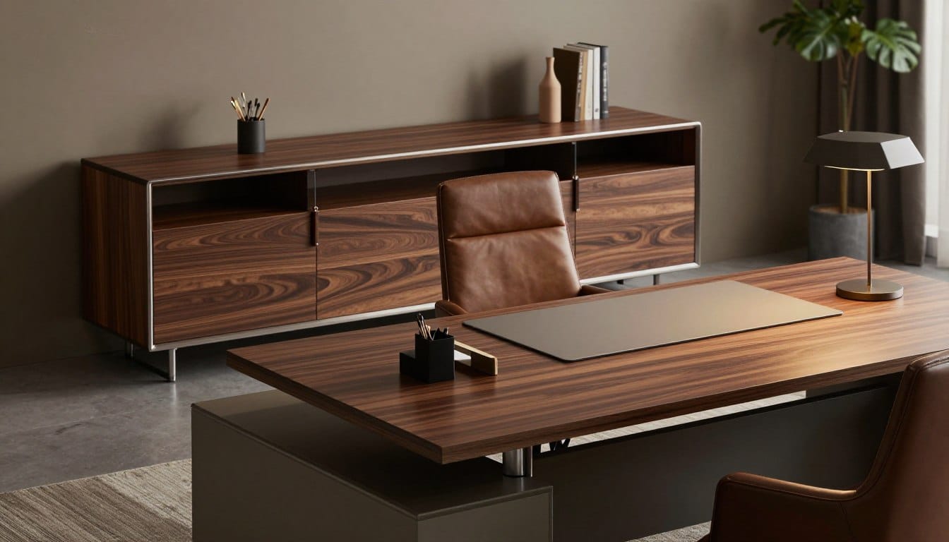 escritorio moderno con credenza escritorio moderno con credenza