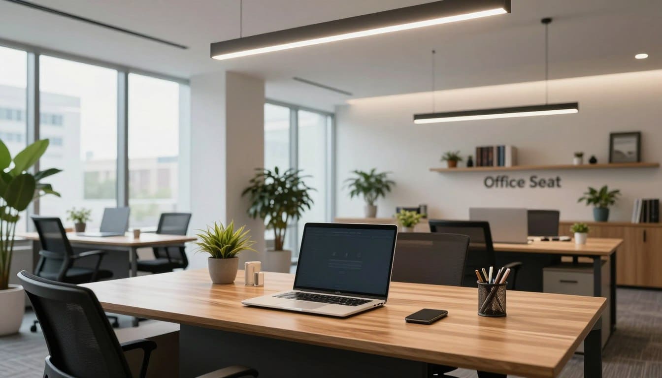 iluminación de oficina