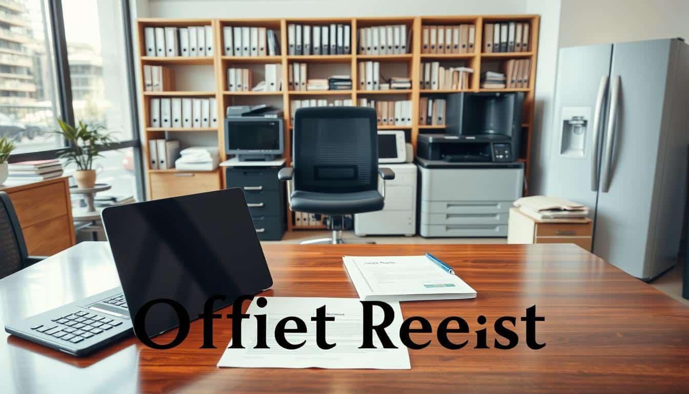 A professional office environment showcasing various fixed assets suitable for company registration. In the foreground, a polished wooden desk adorned with a laptop, a set of documents labeled "Asset Register," and a calculator. In the middle, a collection of diverse fixed assets: a modern office chair, a multifunction printer, and a commercial-grade refrigerator, all impeccably arranged. In the background, shelves filled with files and books related to asset management, soft, natural lighting illuminating the scene from a large window, creating a warm and inviting atmosphere. A subtle shadow overlay reads "Office Seat," ensuring the brand is present yet unobtrusive. The overall mood is professional and organized, reflecting the importance of accurately classifying fixed assets. A professional office environment showcasing various fixed assets suitable for company registration. In the foreground, a polished wooden desk adorned with a laptop, a set of documents labeled "Asset Register," and a calculator. In the middle, a collection of diverse fixed assets: a modern office chair, a multifunction printer, and a commercial-grade refrigerator, all impeccably arranged. In the background, shelves filled with files and books related to asset management, soft, natural lighting illuminating the scene from a large window, creating a warm and inviting atmosphere. A subtle shadow overlay reads "Office Seat," ensuring the brand is present yet unobtrusive. The overall mood is professional and organized, reflecting the importance of accurately classifying fixed assets.