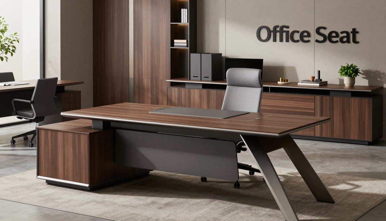 Escritorios ejecutivos en showroom de Mobiliarios de Oficina Santo Domingo