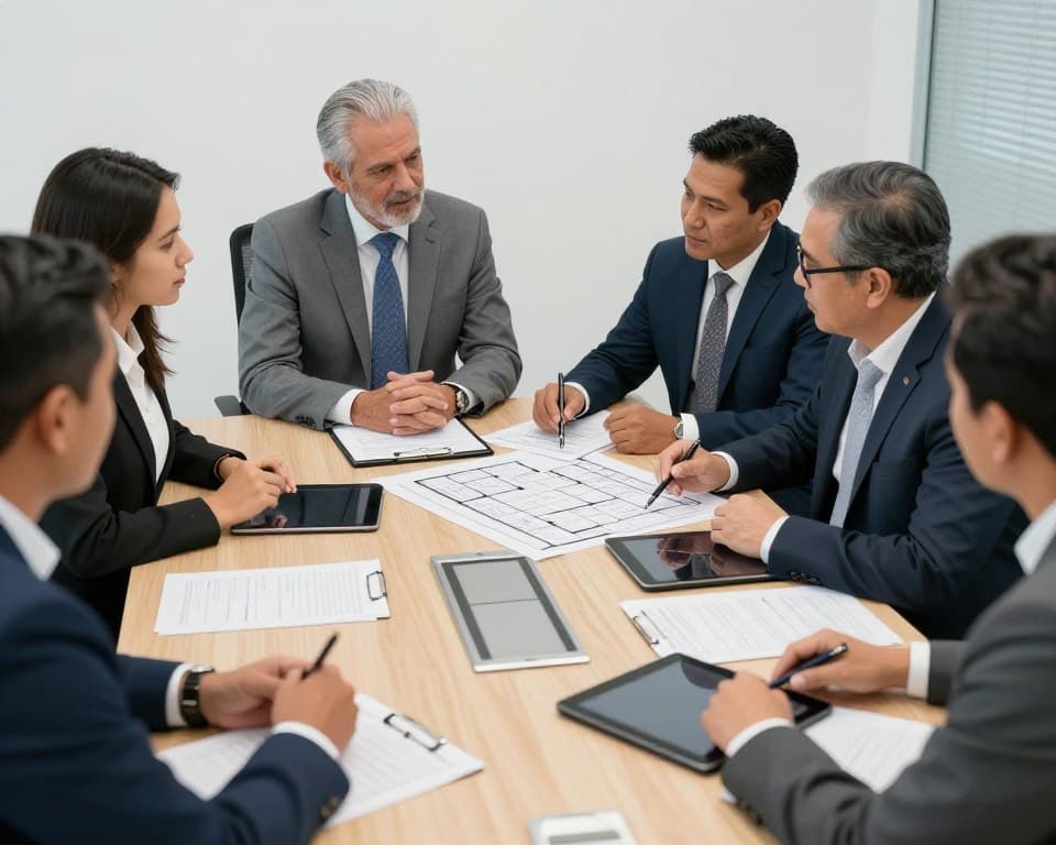 Reunión de planificación de proyecto de inventario de activos