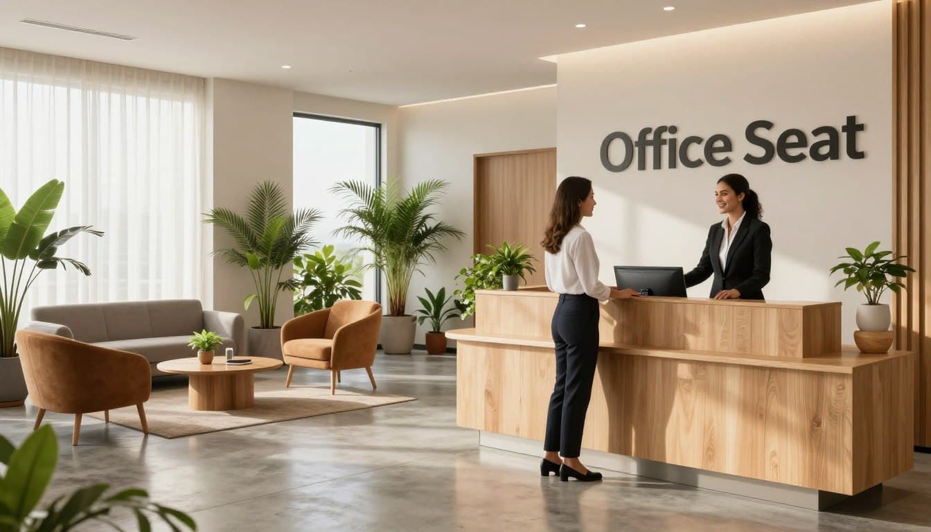 diseño de recepciones modernas en oficinas de Santo Domingo
