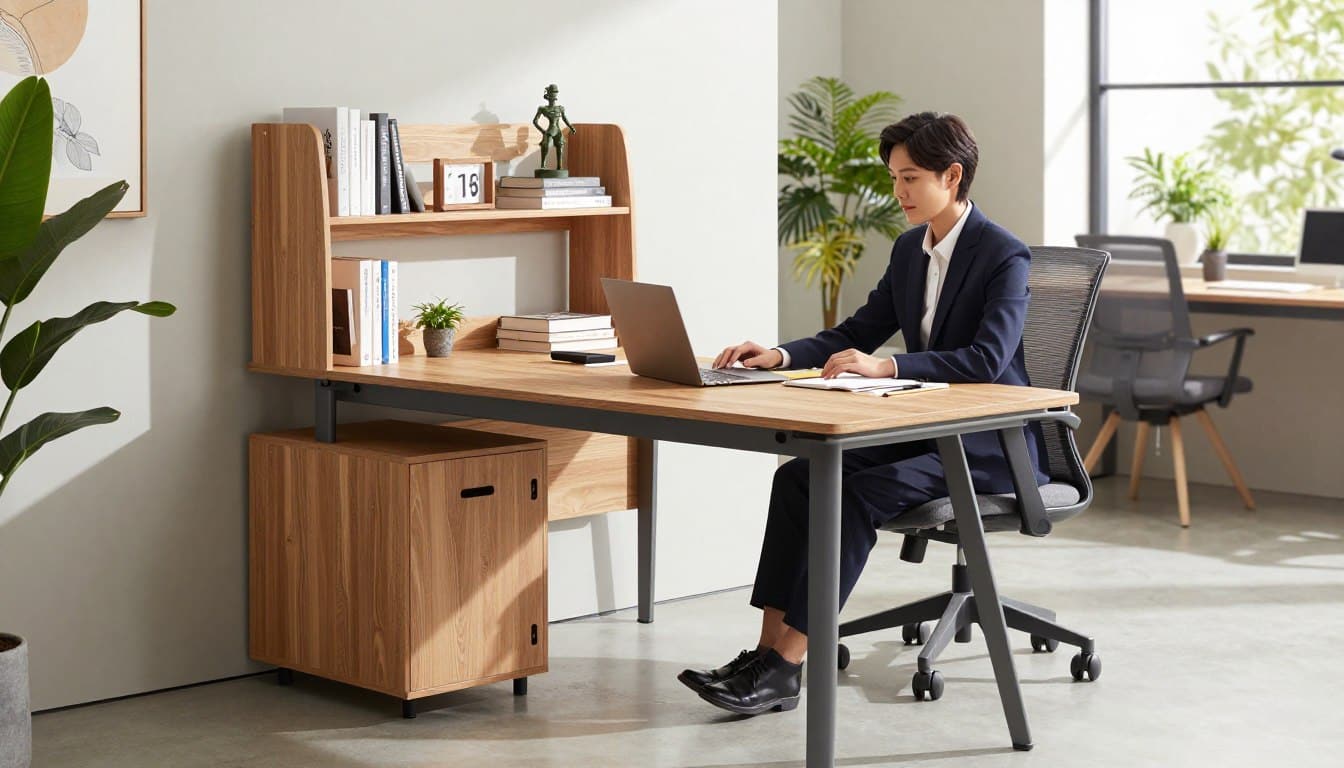 escritorios para oficinas pequeñas con diseño funcional