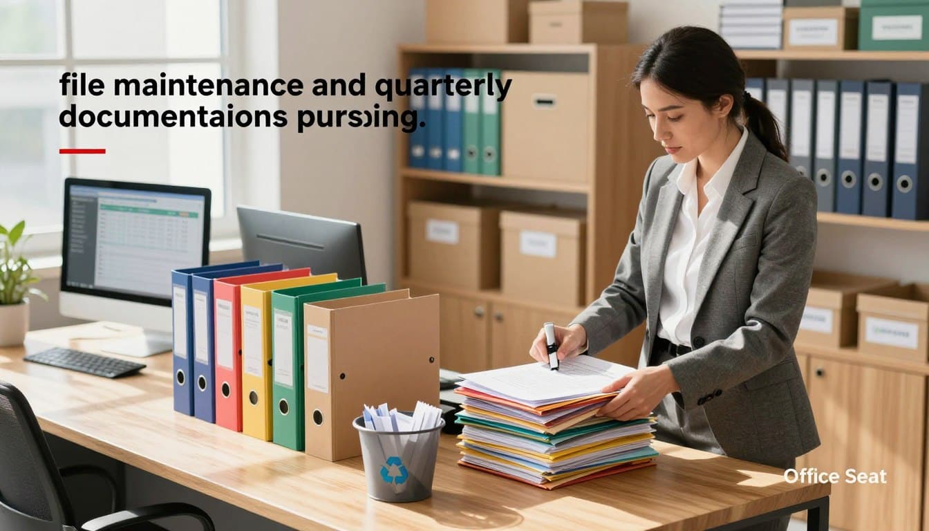 mantenimiento de archivos empresariales y depuración documental trimestral