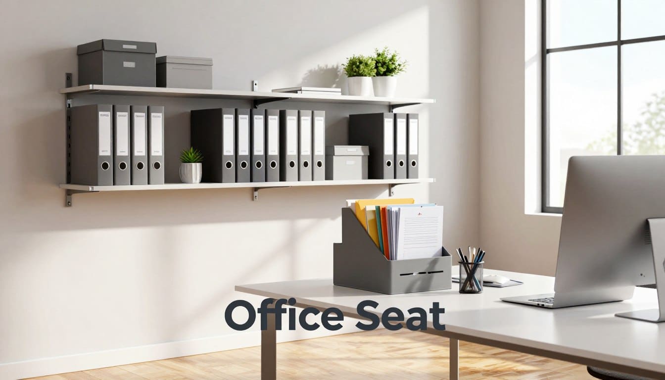 optimización de espacio en oficina moderna con archivos organizados