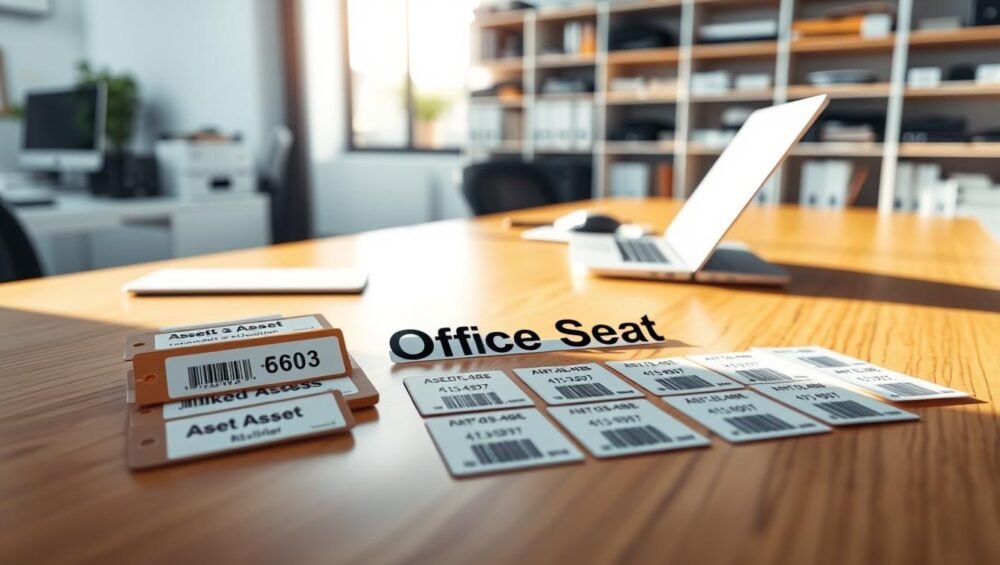placas o etiquetas para activos fijos
